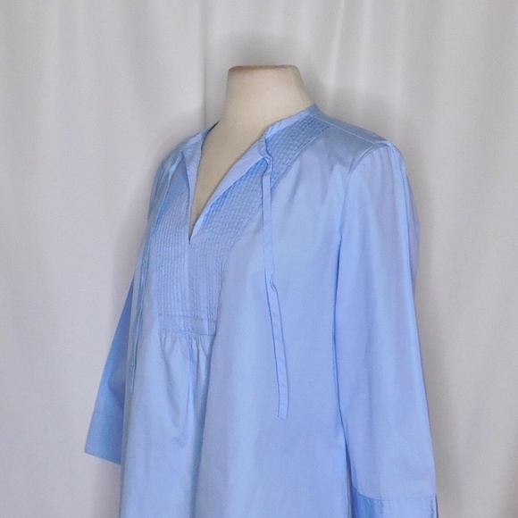Lands' End Blue Tunic Relaxed Boxy Style - Picture 5 of 10